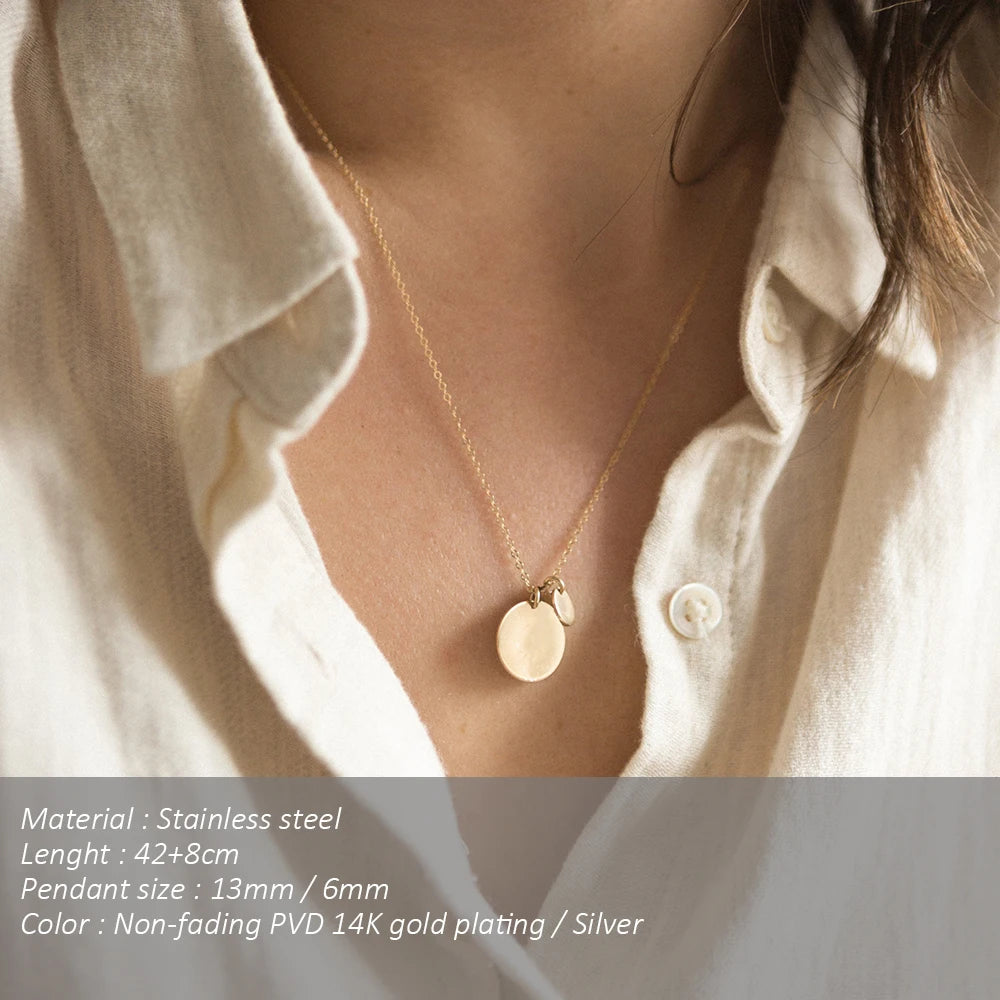 SUNIBI Stainless Steel Necklace on Neck Women's Jewelry Fashion Accessories for Girls Clothing Aesthetic Gifts Necklace 2022